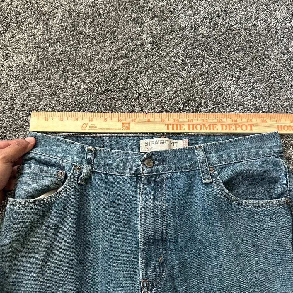 Levi's 505 Jeans Mens 34x30 (Fits 34x28) Blue Denim Straight Leg Y2K Skater‎